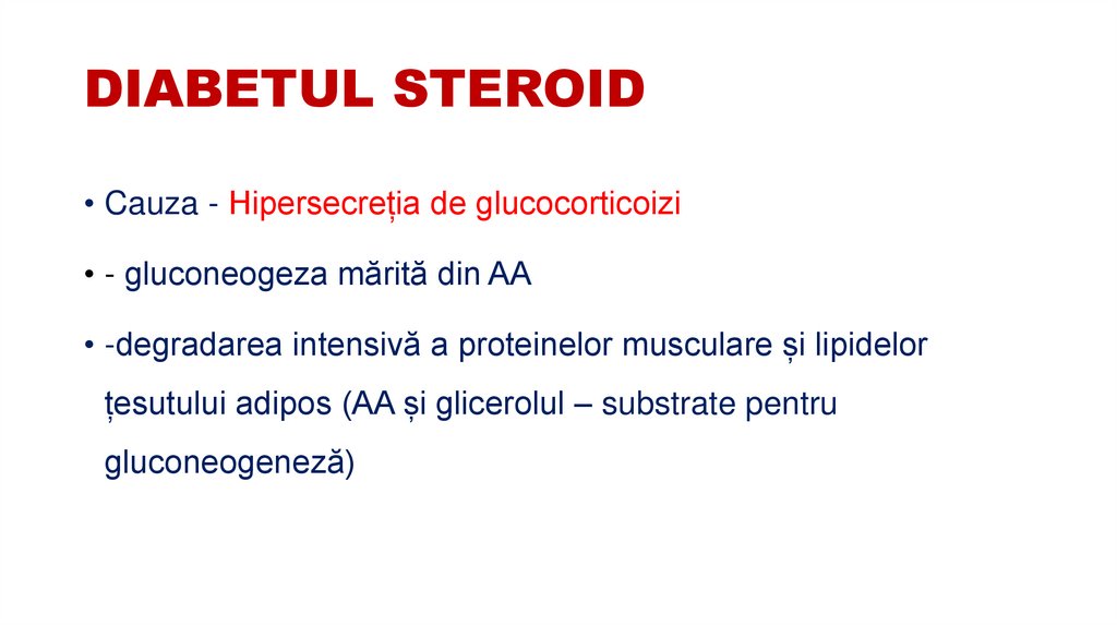 DIABETUL STEROID