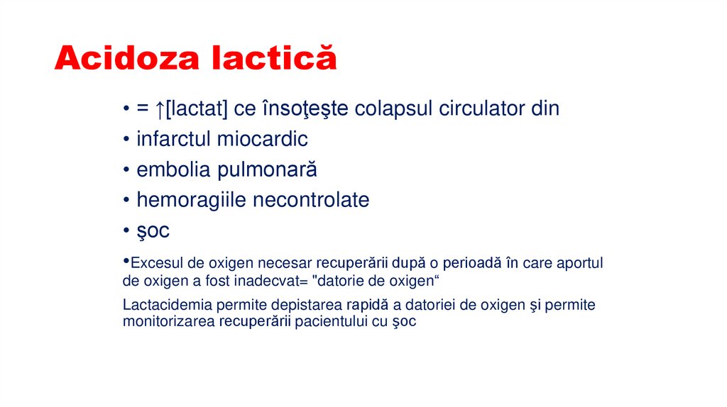 Acidoza lactică