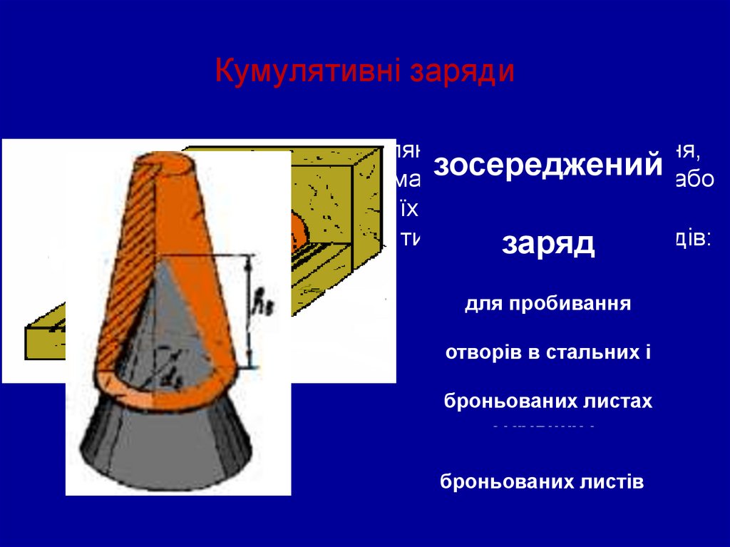 Заряди з пластичної вибухової речовини з використанням ДШ