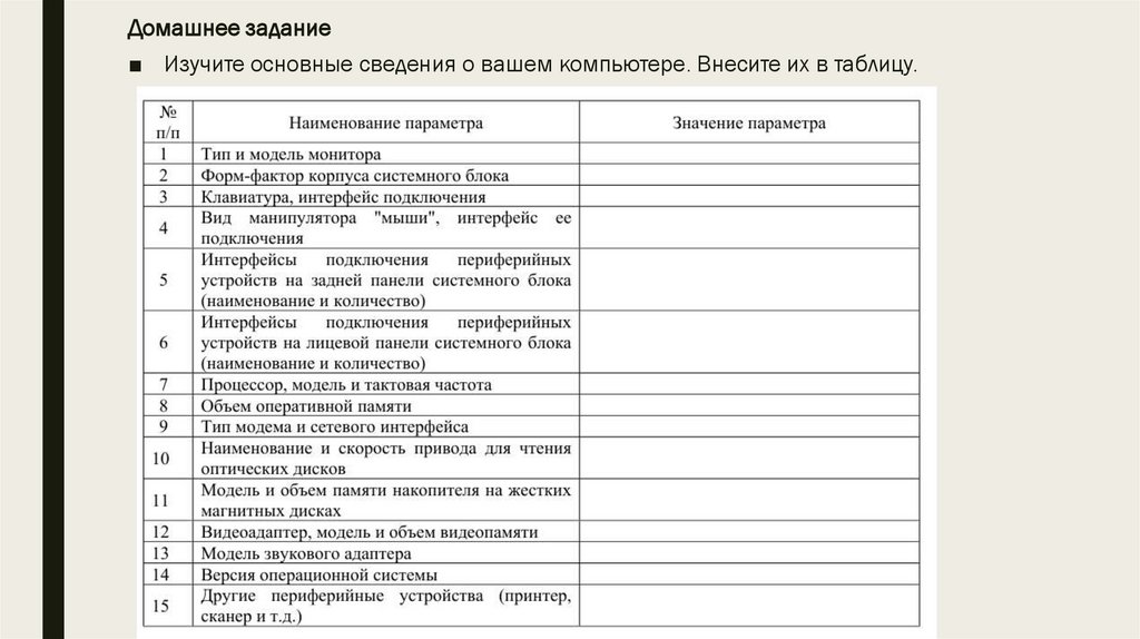 Домашнее задание