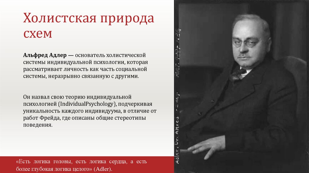 Холистская природа схем