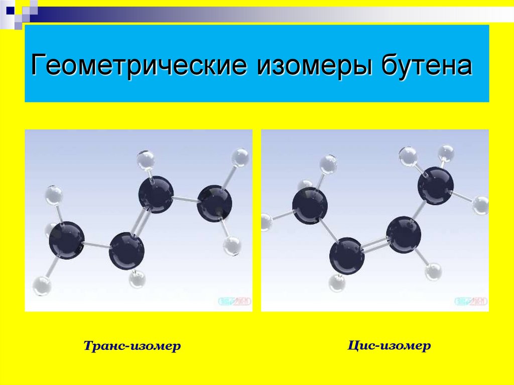 Геометрические изомеры бутена