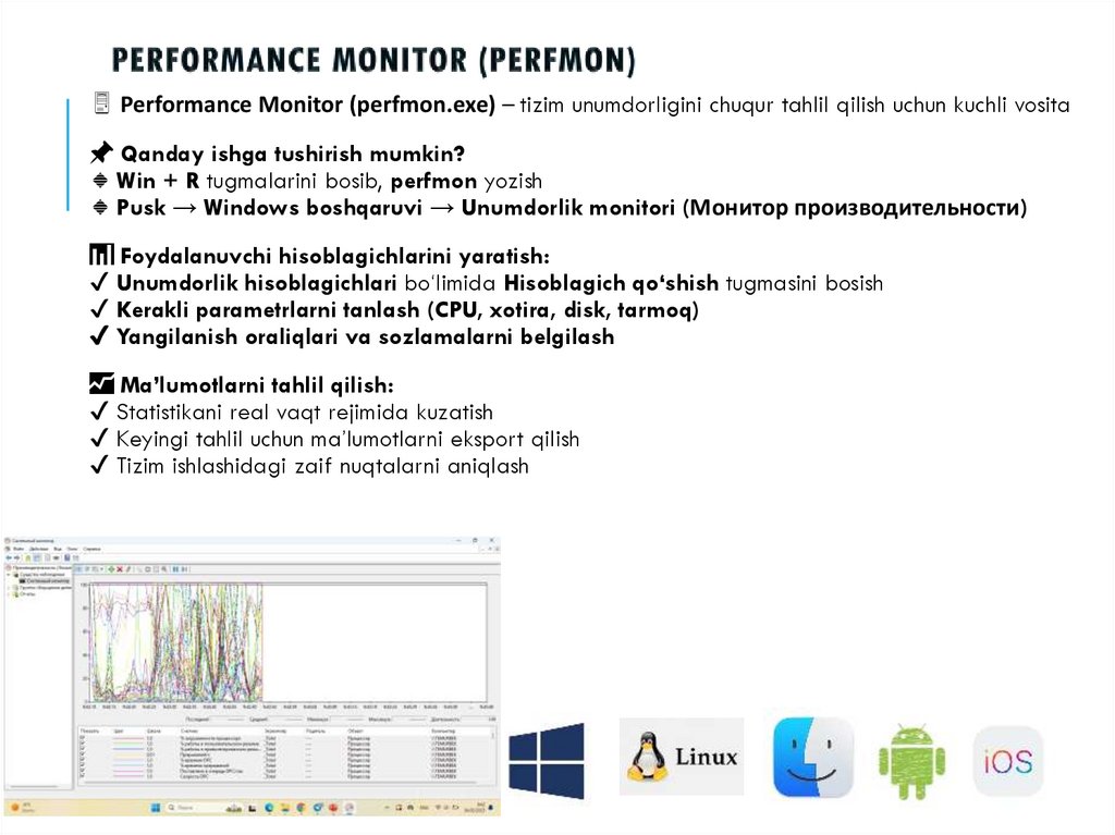 Performance Monitor (PerfMon)