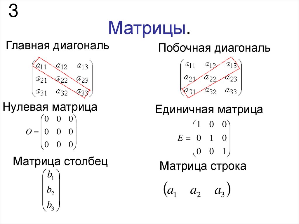 Матрицы.
