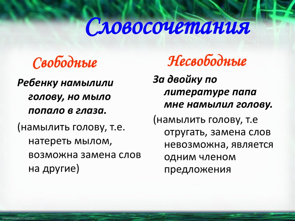Словосочетания