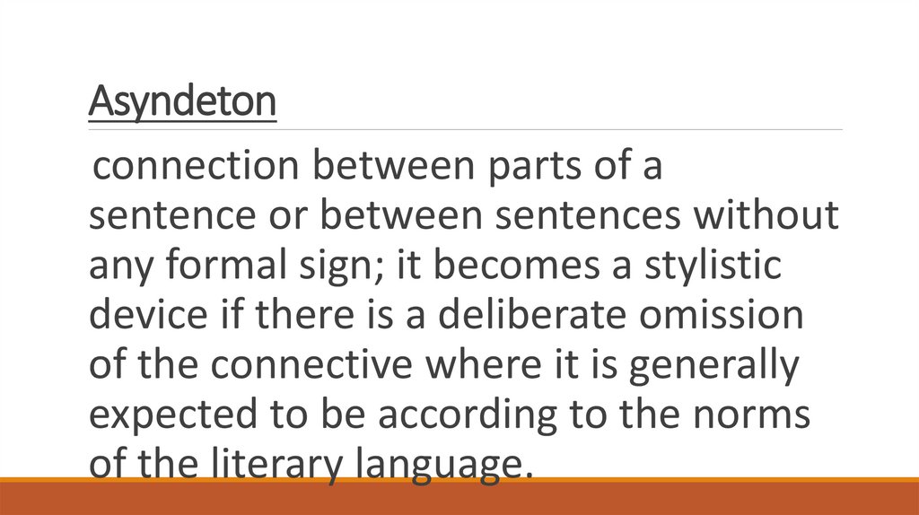 Asyndeton