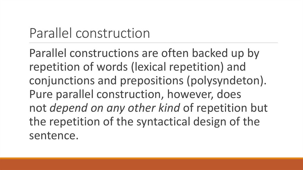 Parallel construction