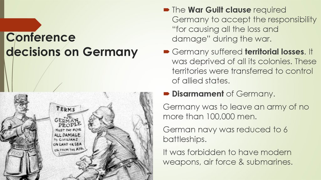 Conference decisions on Germany