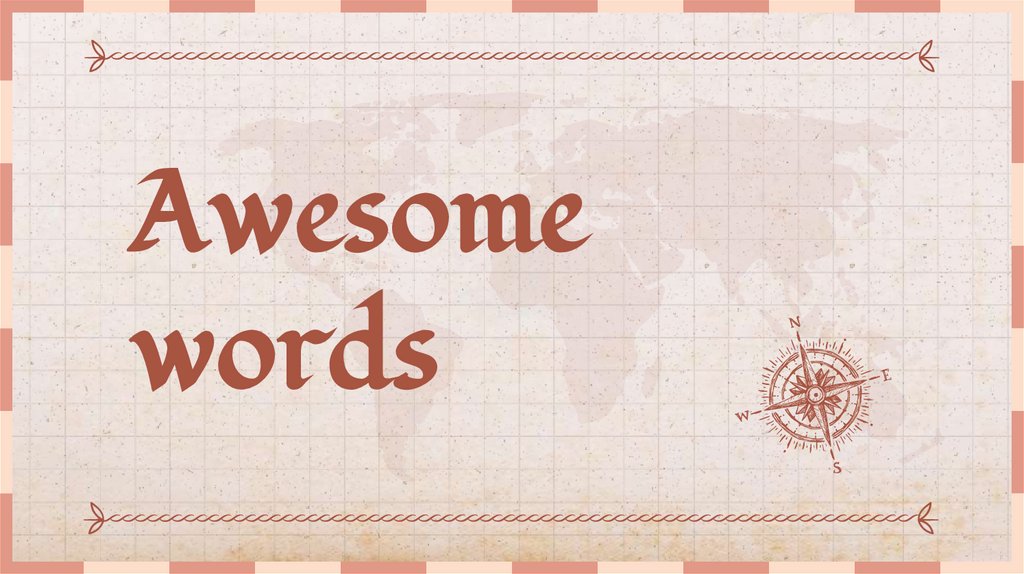 Awesome words
