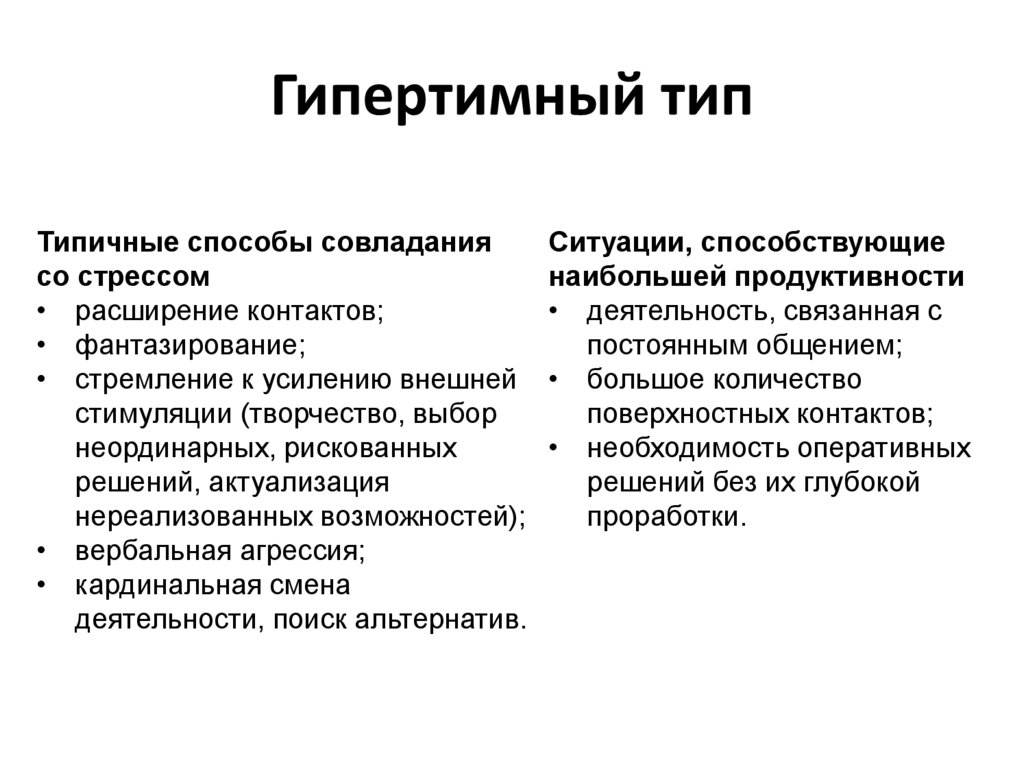 Гипертимный тип