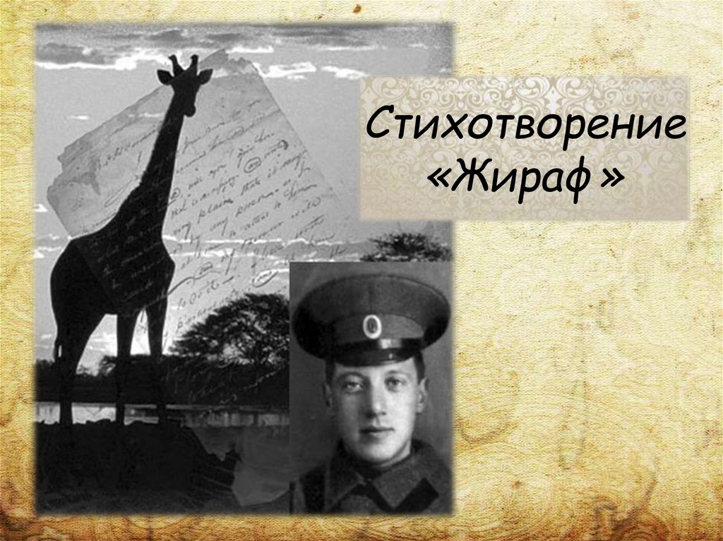 Стихотворение «Жираф»