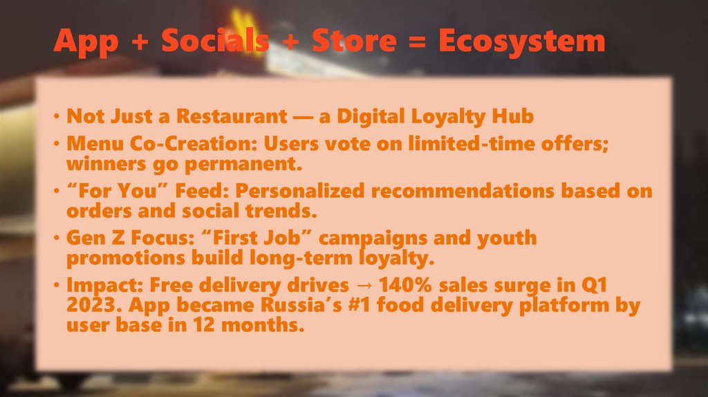 App + Socials + Store = Ecosystem