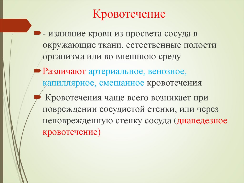 Кровотечение