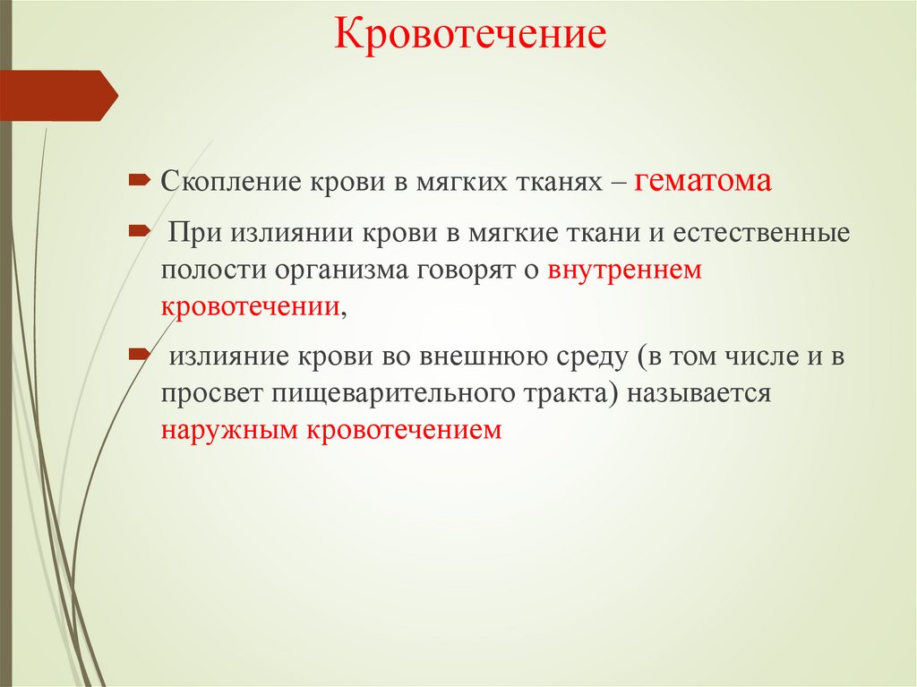 Кровотечение