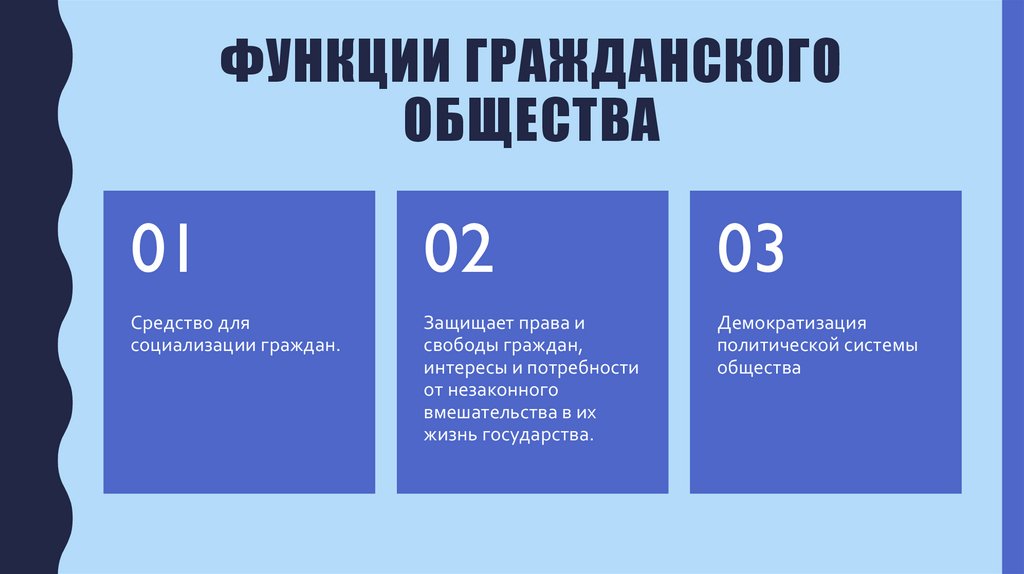 Функции гражданского общества