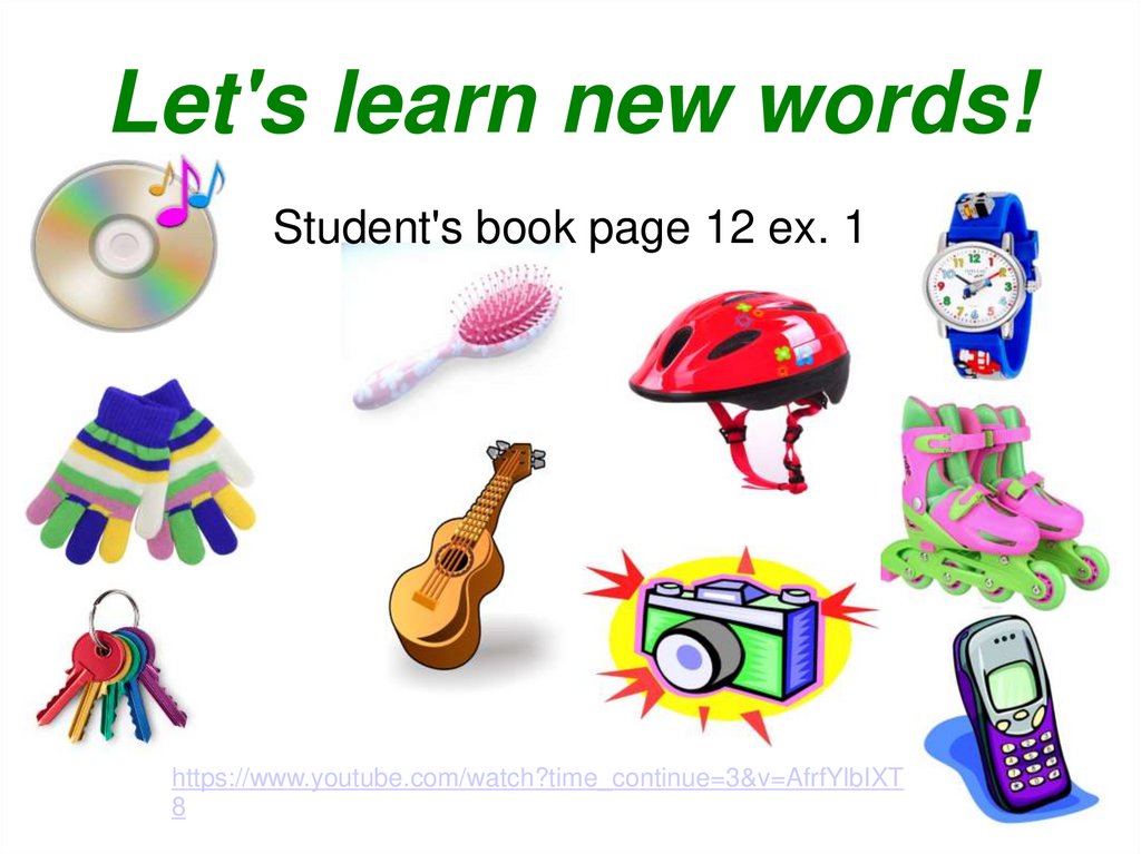 Let's learn new words!