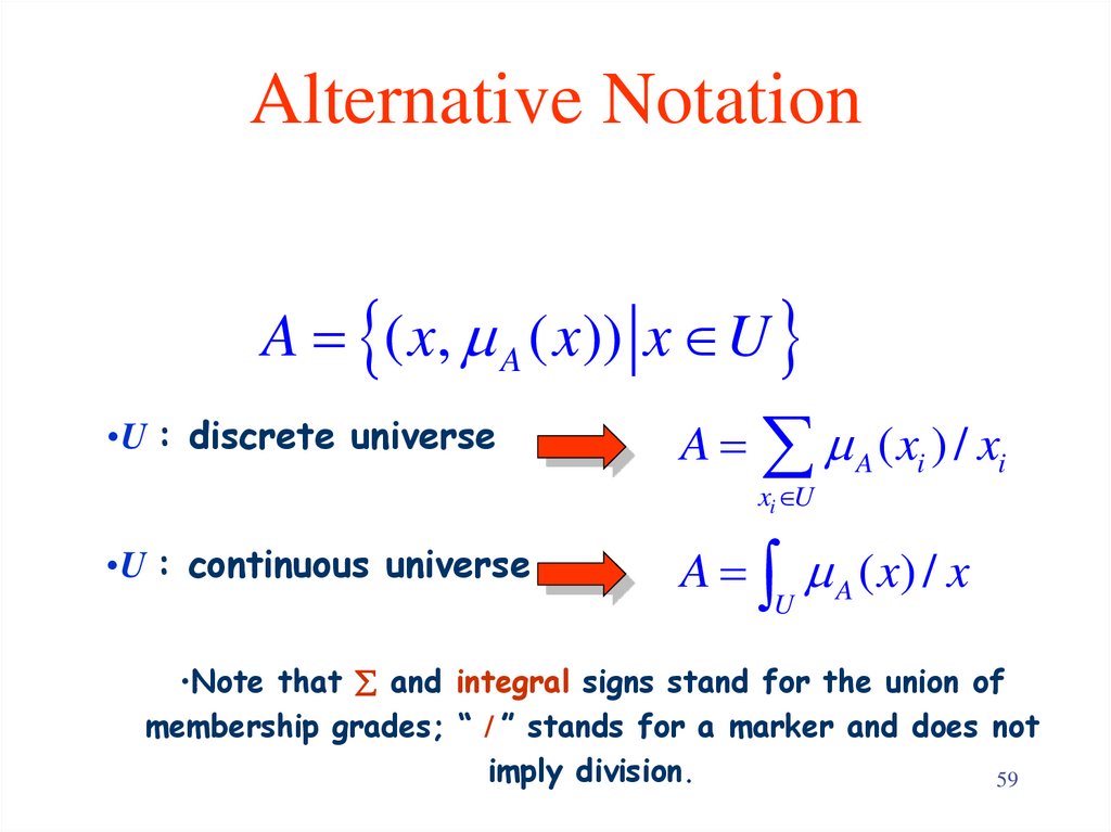 Alternative Notation