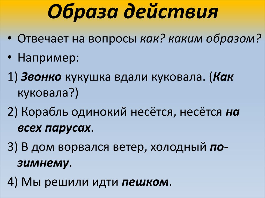 Образа действия