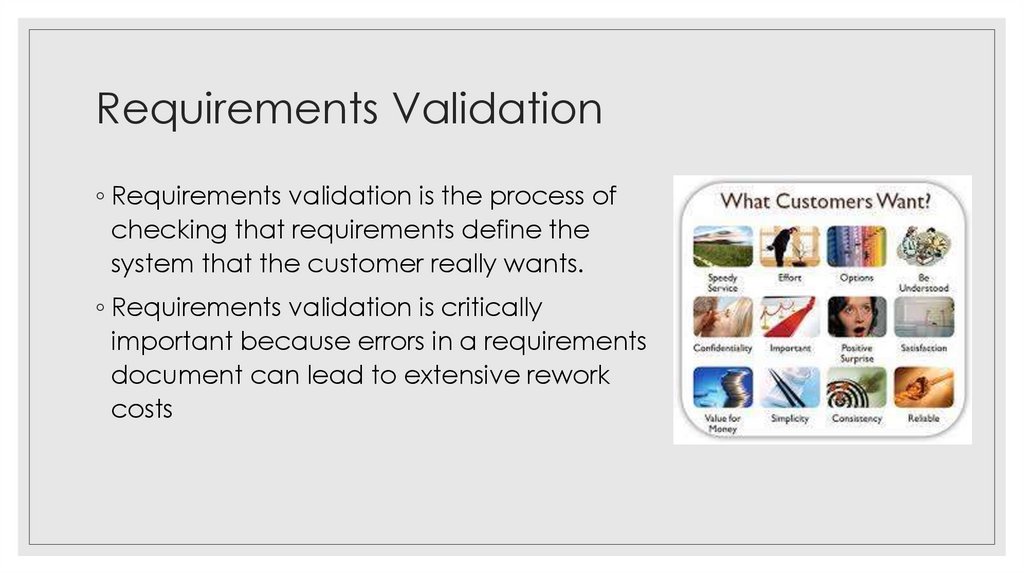 Requirements Validation