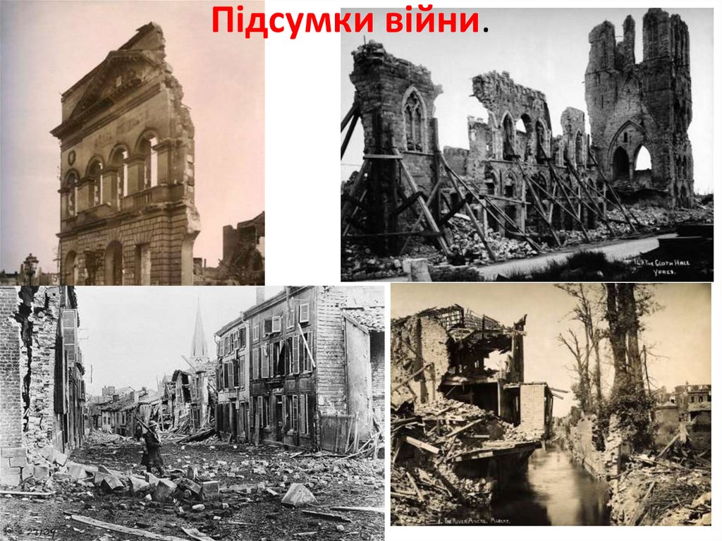 Підсумки війни.