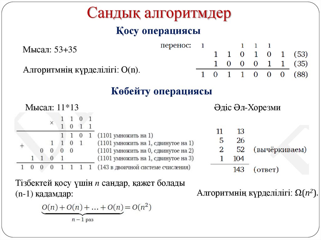 Сандық алгоритмдер
