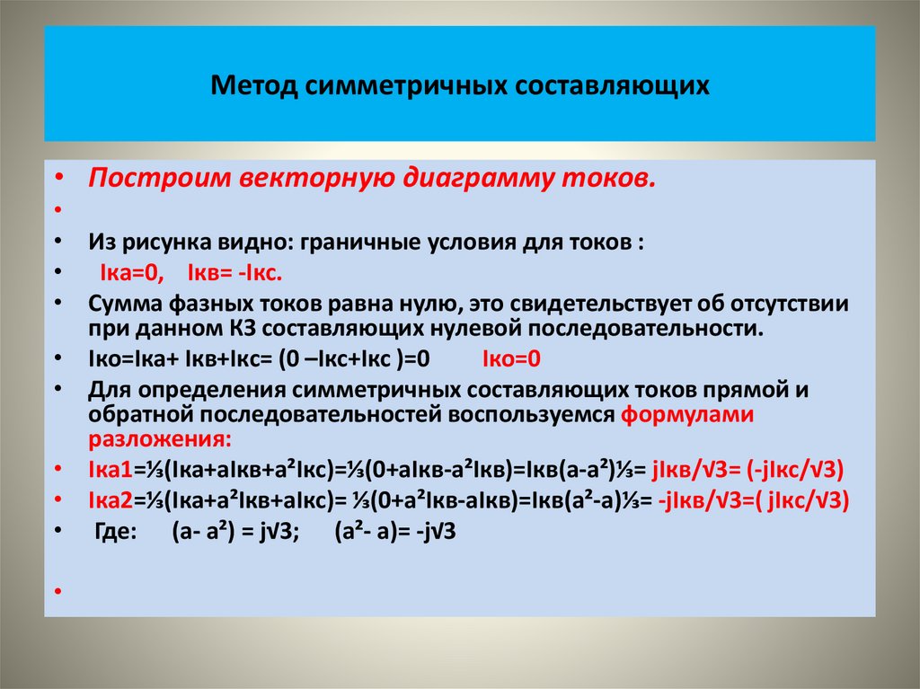 Метод симметричных составляющих