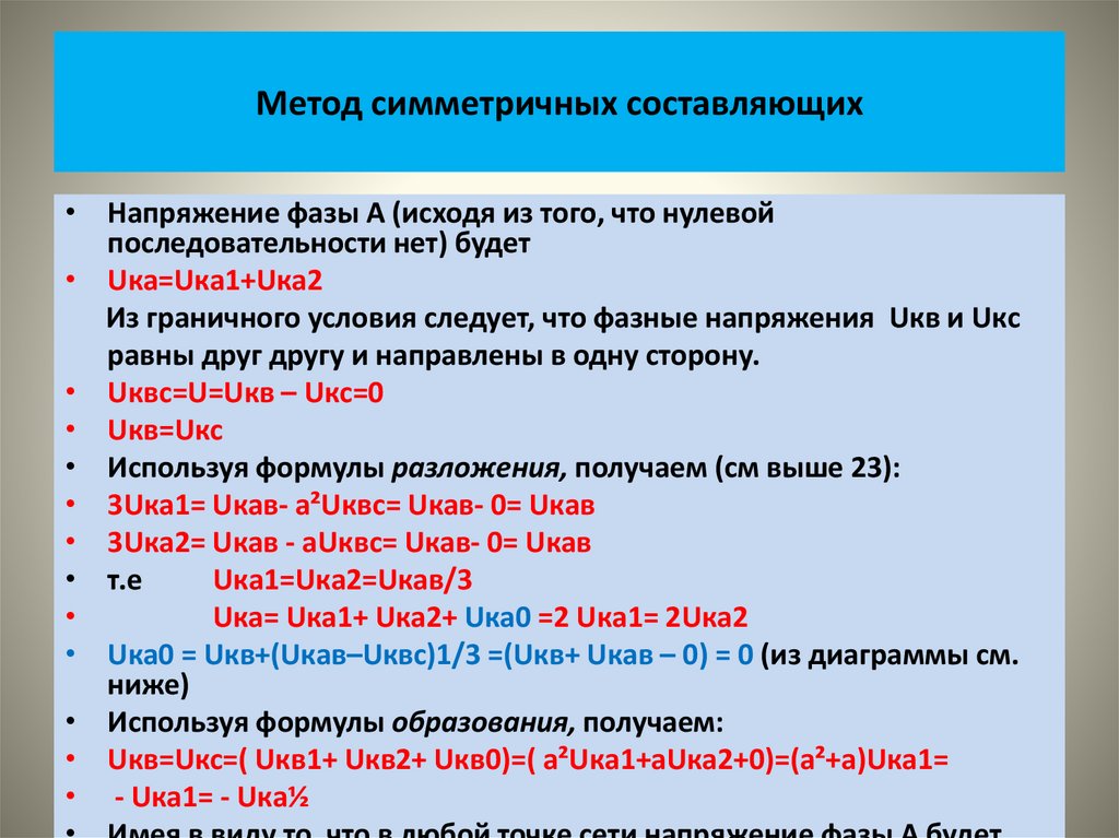 Метод симметричных составляющих