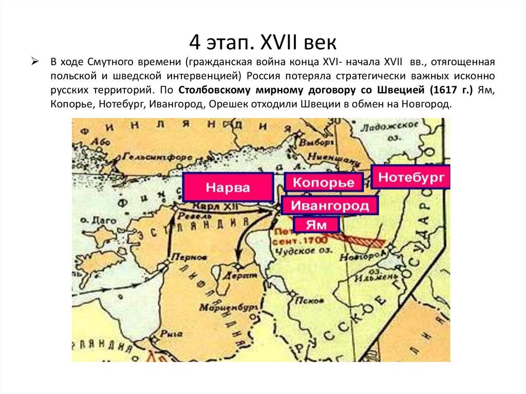 4 этап. XVII век