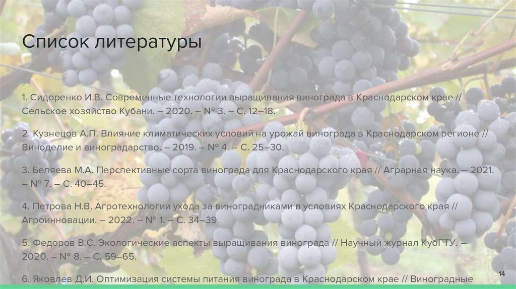 Список литературы