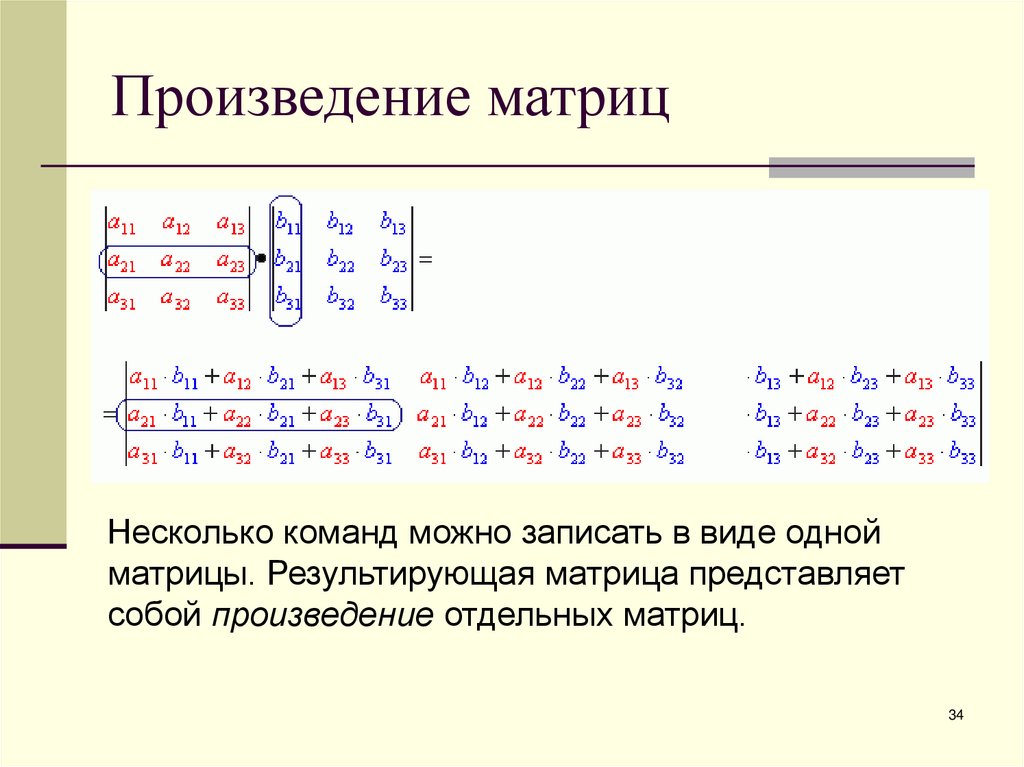 Произведение матриц