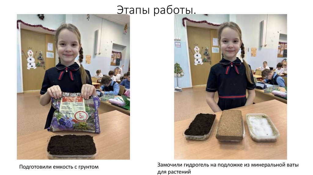 Этапы работы.