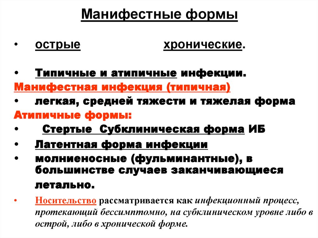 Манифестные формы