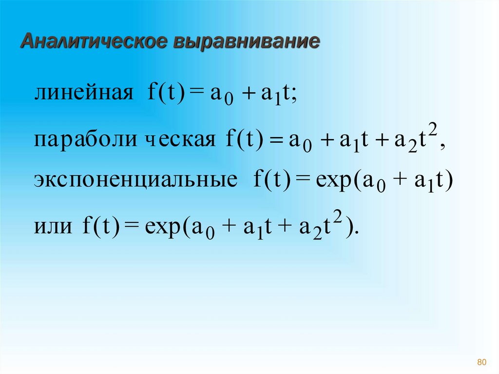 Аналитическое выравнивание