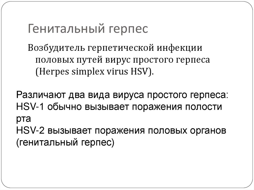 Генитальный герпес