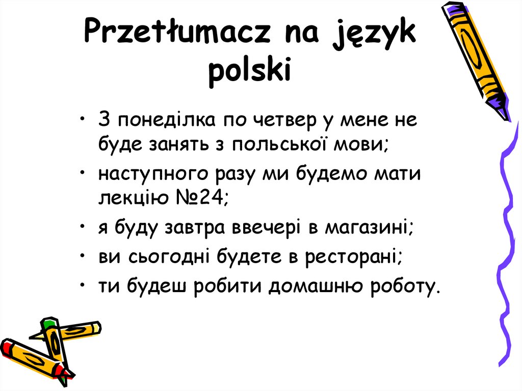Przetłumacz na język polski