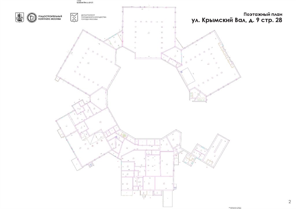 Поэтажный план ул. Крымский Вал, д. 9 стр. 28