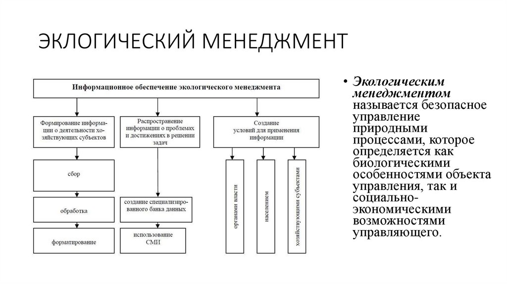 ЭКЛОГИЧЕСКИЙ МЕНЕДЖМЕНТ