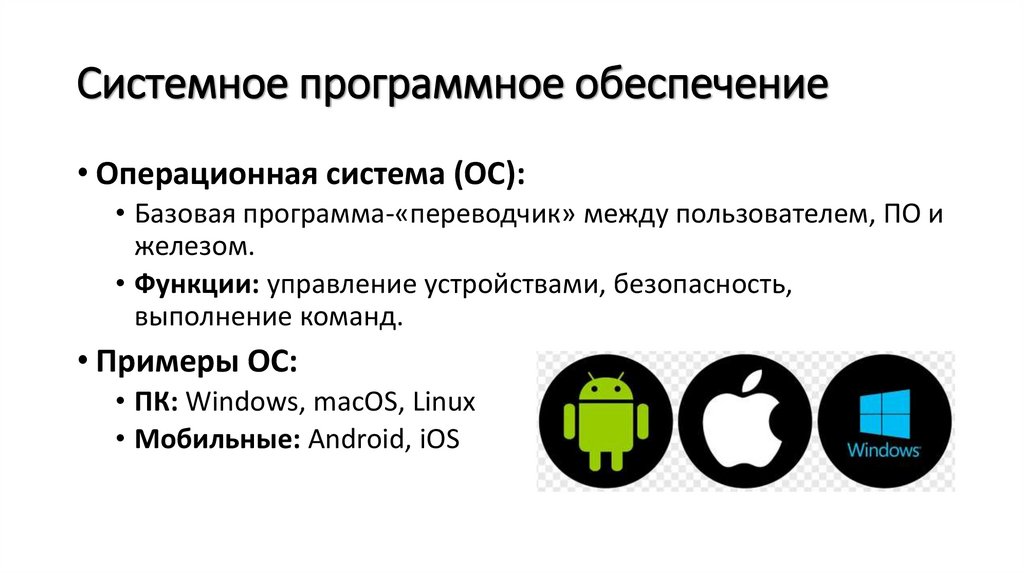 Системное программное обеспечение