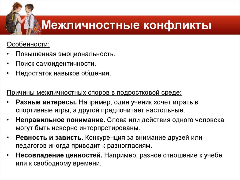 Межличностные конфликты