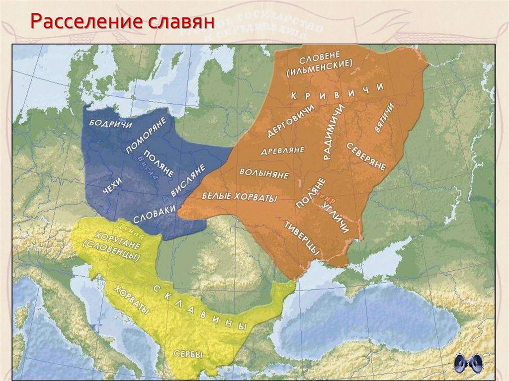 Расселение славян