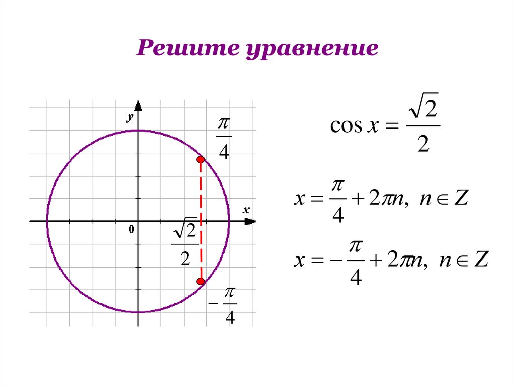 Решите уравнение