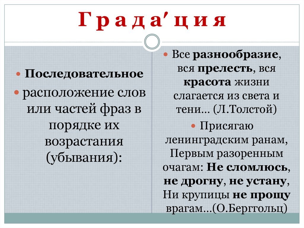 Г р а д а′ ц и я