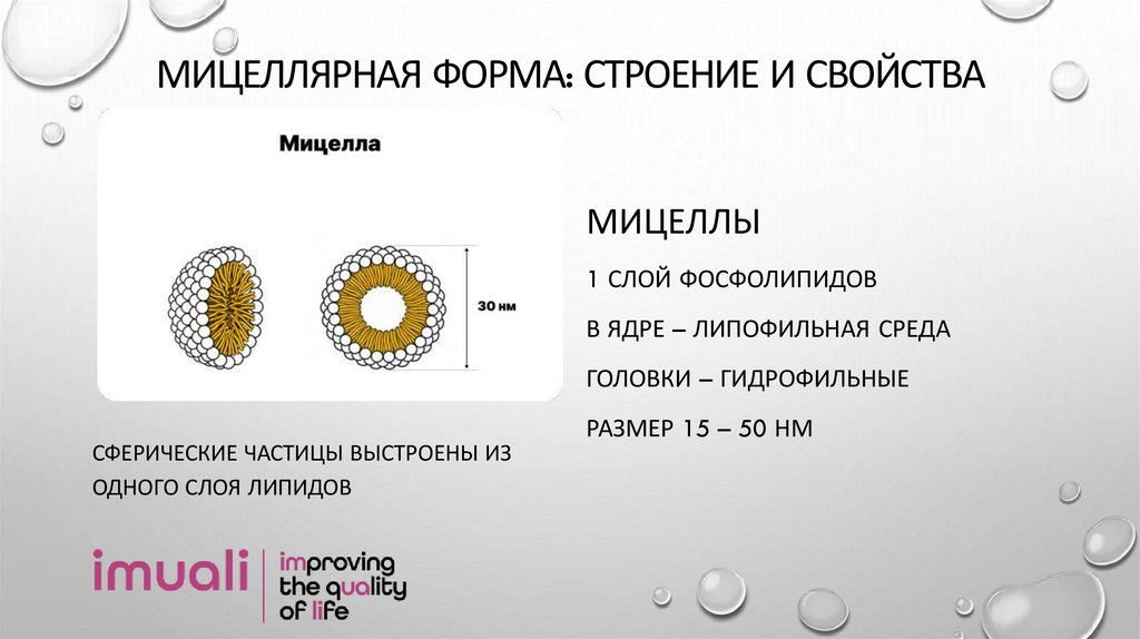 мицеллярная форма: строение и свойства