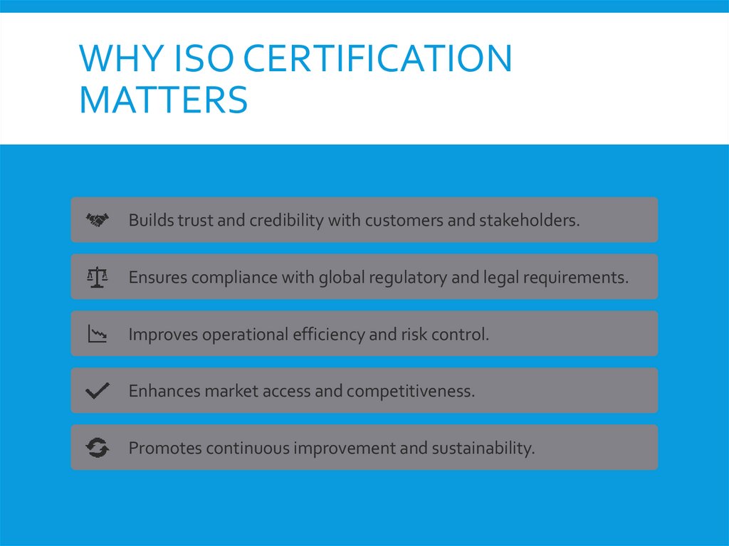 Why ISO Certification Matters