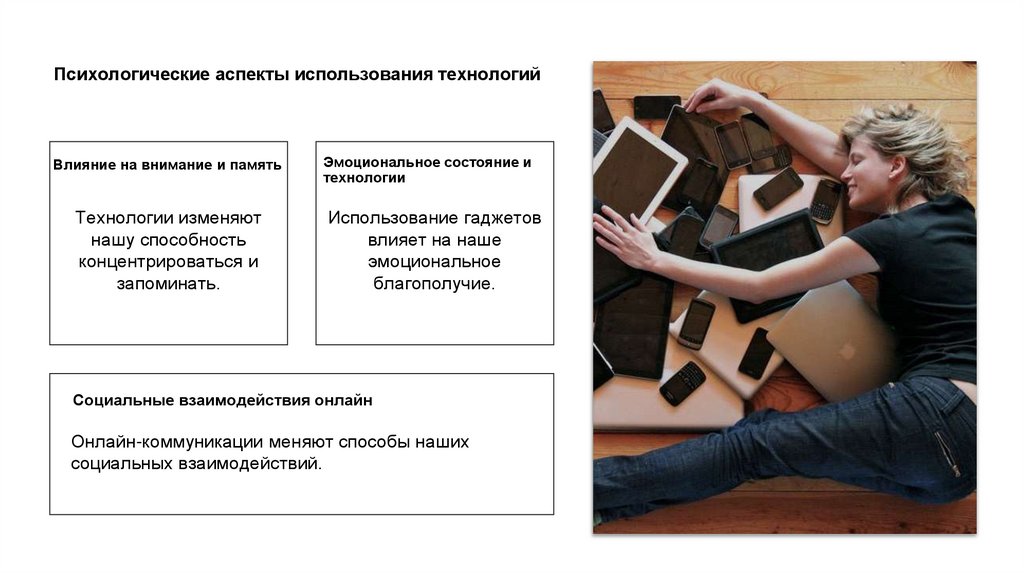 Психологические аспекты использования технологий