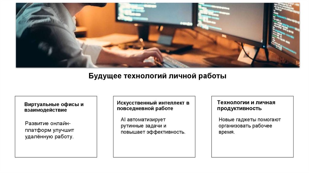 Будущее технологий личной работы