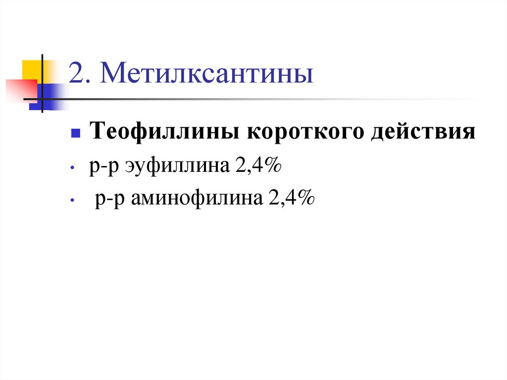 2. Метилксантины