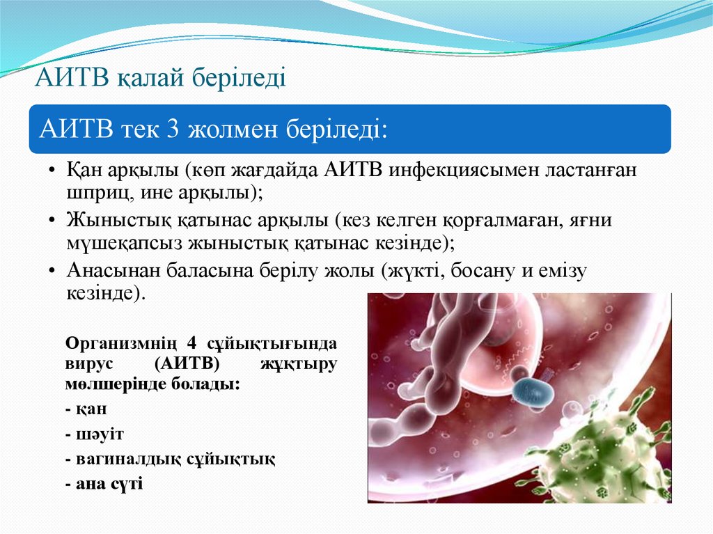 АИТВ қалай беріледі