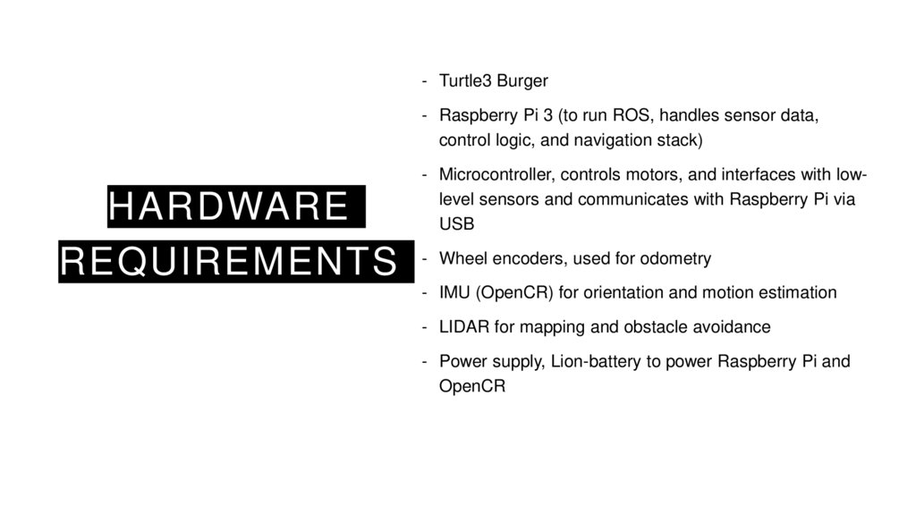 Hardware requirements