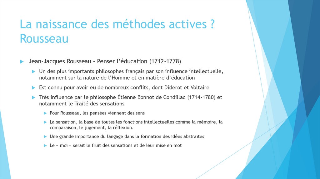 La naissance des méthodes actives ? Rousseau